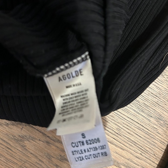 Agolde Keyhole Sweat Black Small - Picture 4 of 6